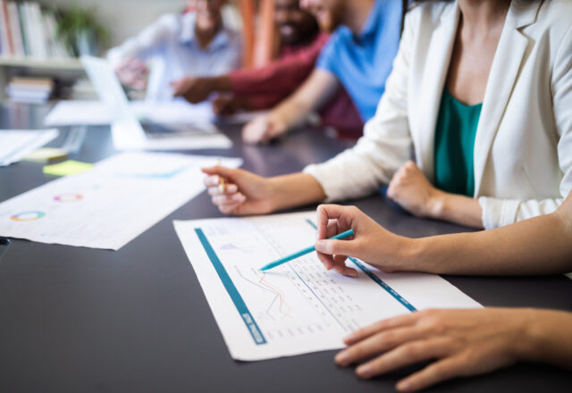 Business people meeting good teamwork in office. Teamwork successful meeting workplace strategy concept.